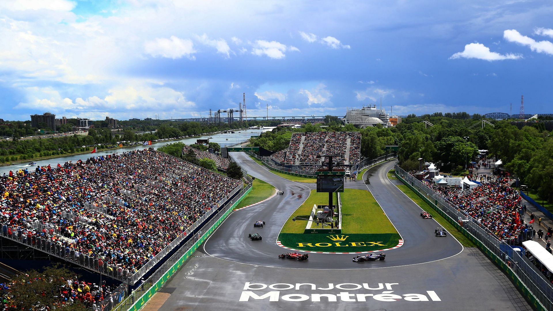 The Hairpin Turn 10 during the F1 Grand Prix of Canada at Circuit Gilles Villeneuve on June 09, 2024, in Montreal. Source: Getty